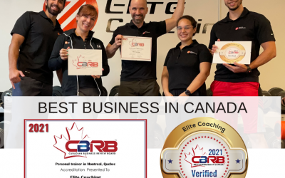 Elite Coaching accredited Best Business in Canada!